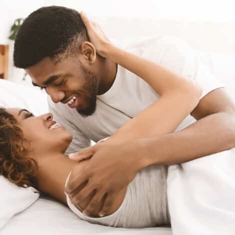 Young couple Young couple on bed