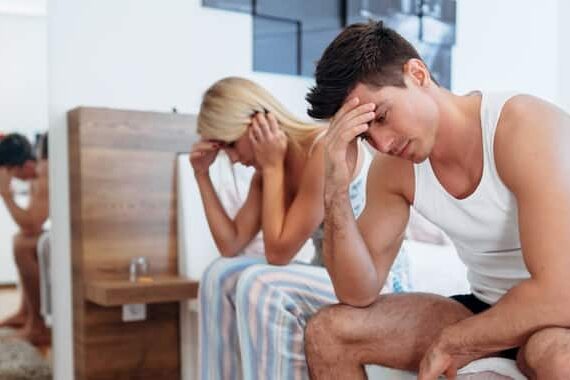 low-libido-in-women Couple having intimacy problems in the bedroom